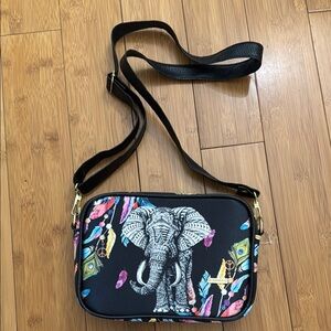 Chula Elephant Print Crossbody Bag